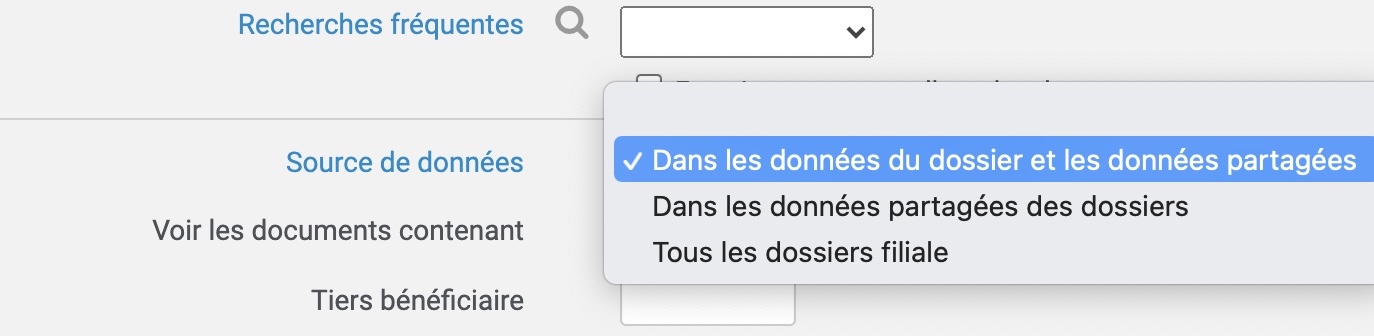 Données partagées entre siège, filiales ou franchises