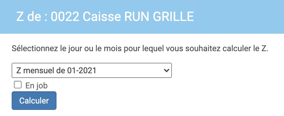 Caisse enregistreuse incwo POS : export du fichier Z