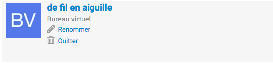 modifier le nom de l'application