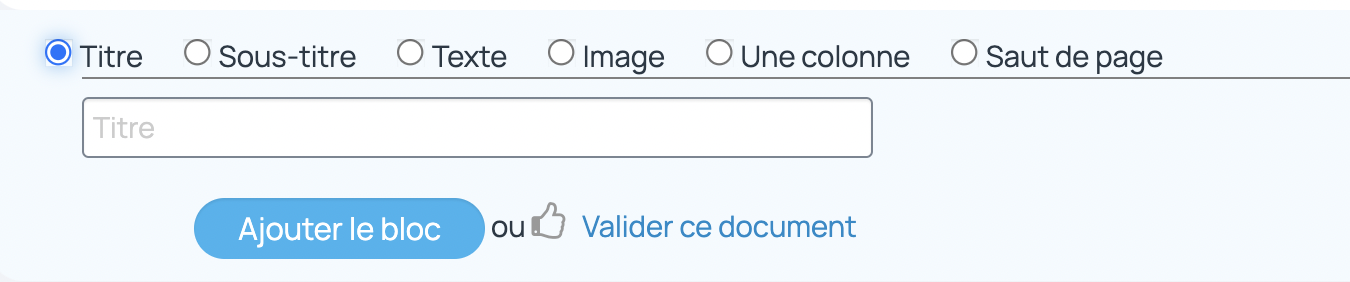 Ajout de nouveau contenu dans le document
