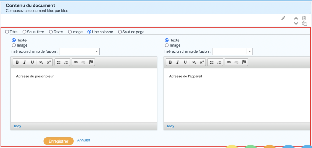 Modification et finalisation du document