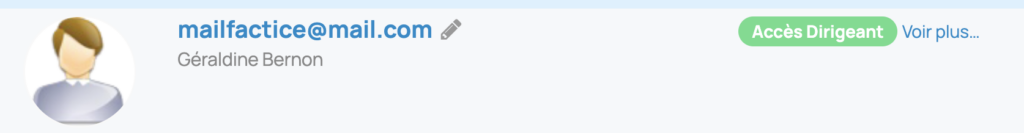 Le lien voir plus permet d'afficher un menu avec l'option pour renvoyer le mail d'activation de l'utilisateur.
