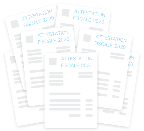 Édition des certicats fiscaux